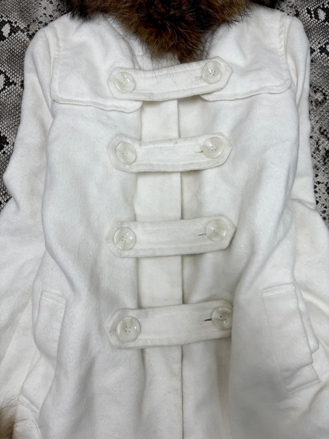 “Cecil Mcbee” Y2K Mood Fir Trimming Whit 상품이미지5