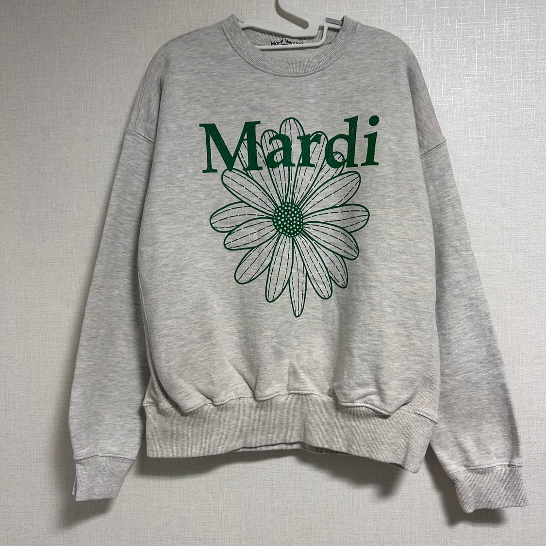 마르디 메크르디 맨투맨 스웻셔츠 오트밀 그린  상품이미지7