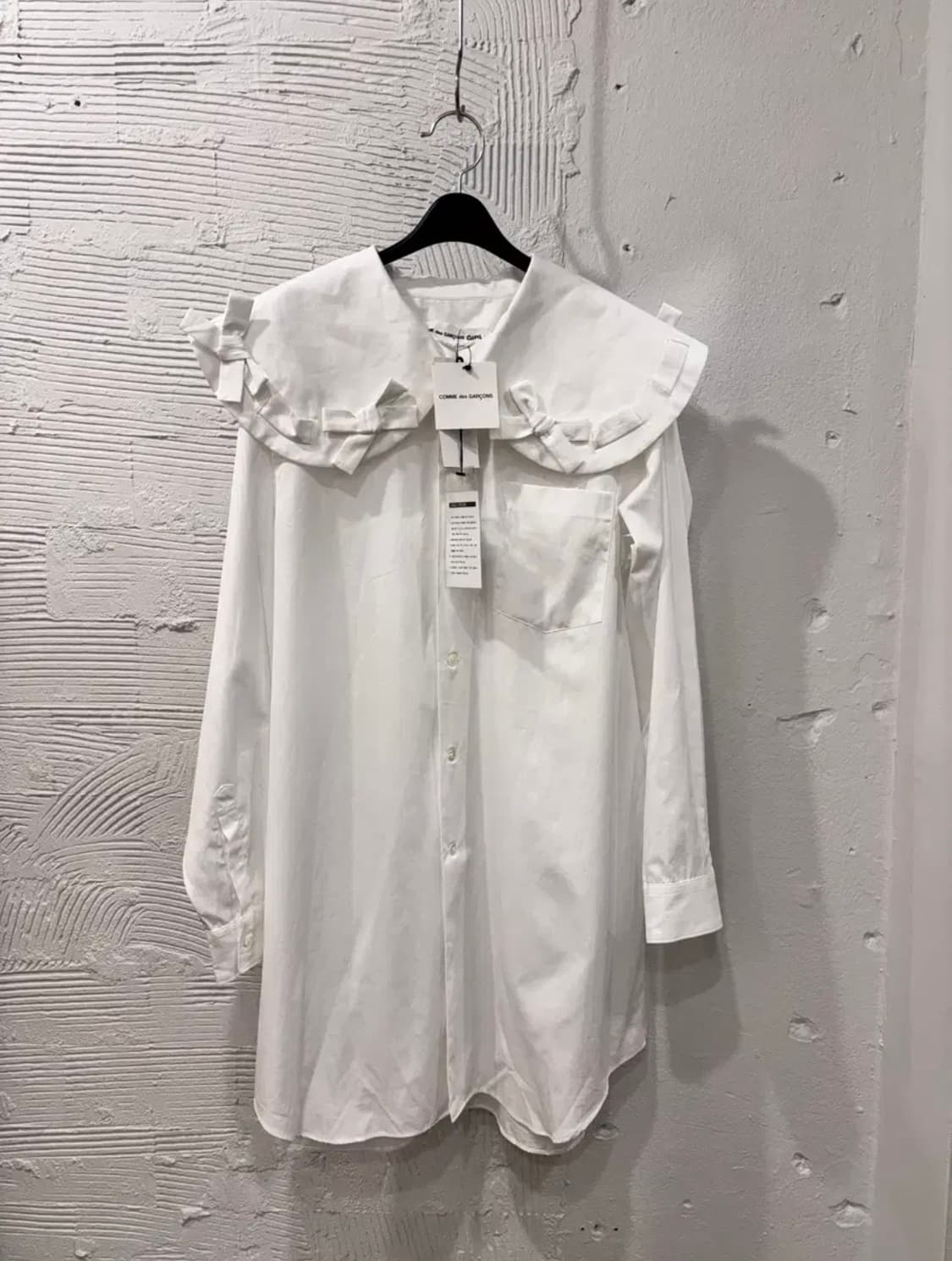 꼼데가르송 걸 피터팬 리본 카라 블라우스 상품이미지1
