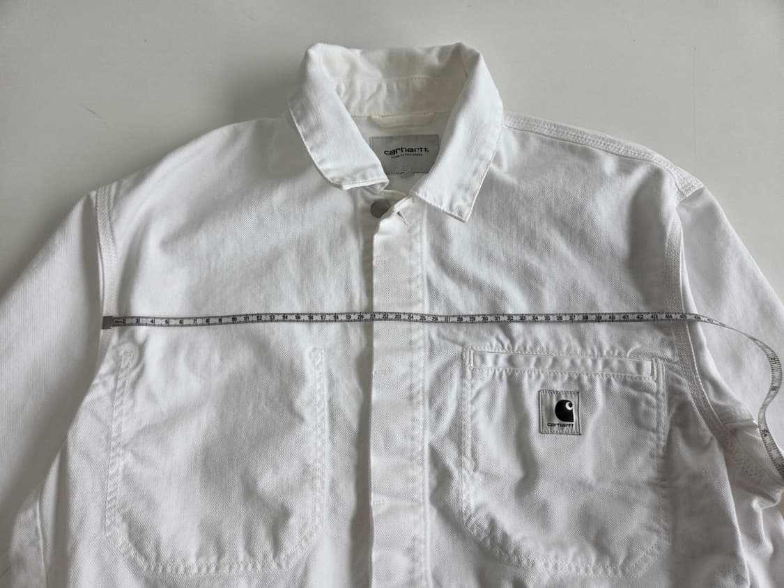 커버낫 트러커 캐주얼 데님 자켓 화이트 M 상품이미지7