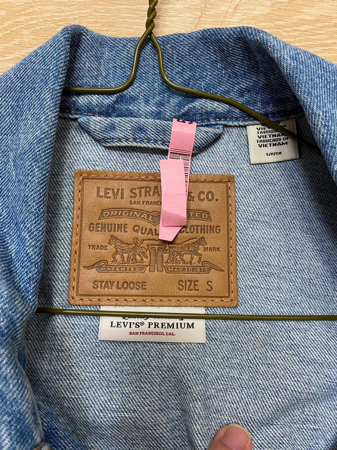 리바이스 루즈핏 데님자켓 (s) 상품이미지2