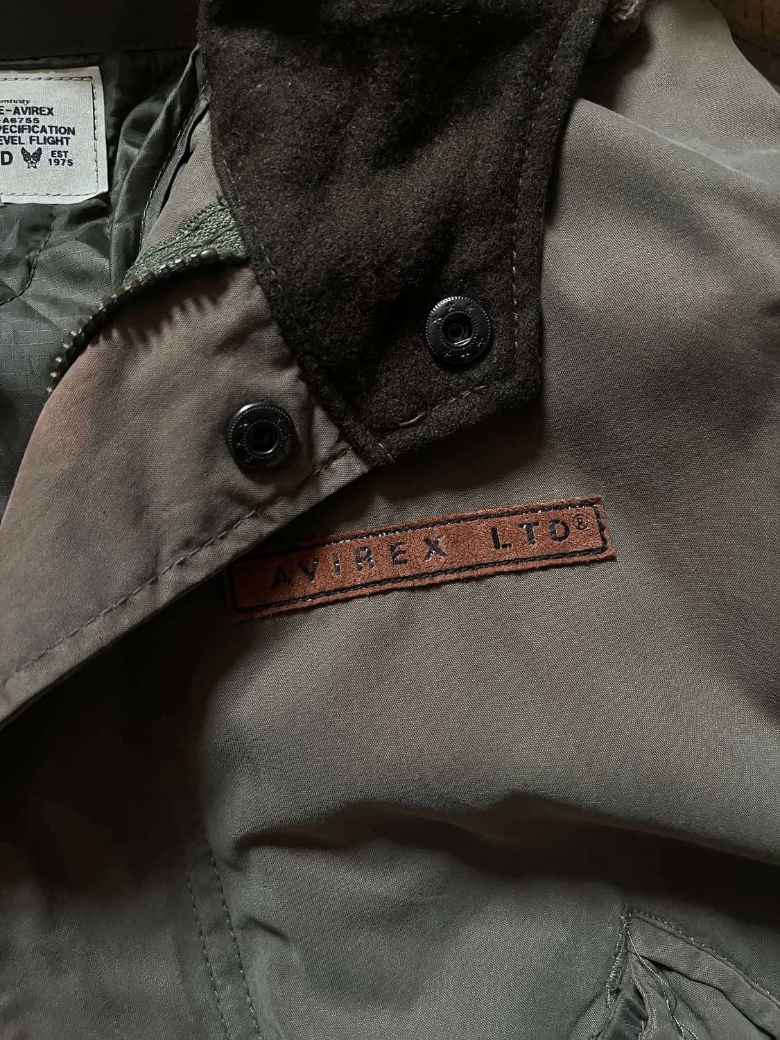 아비렉스 Avirex 개파카 야상 내피 탈푸착 M 상품이미지4