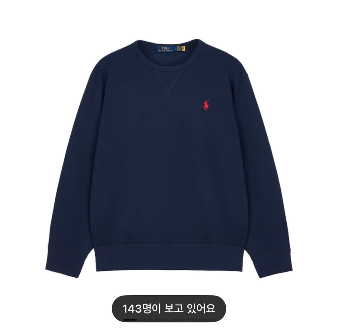 폴로 랄프 로렌 RL 스웨트셔츠 맨투맨 네이비 상품이미지1