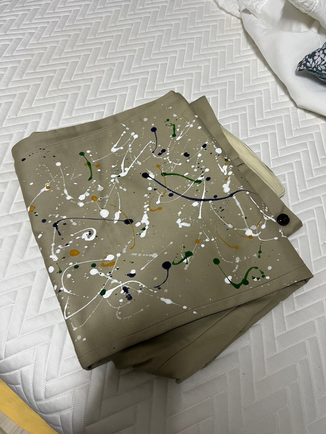 와기 페인티드 아키텍트 팬츠 샌드 베이지 2사이즈 판매 상품이미지2