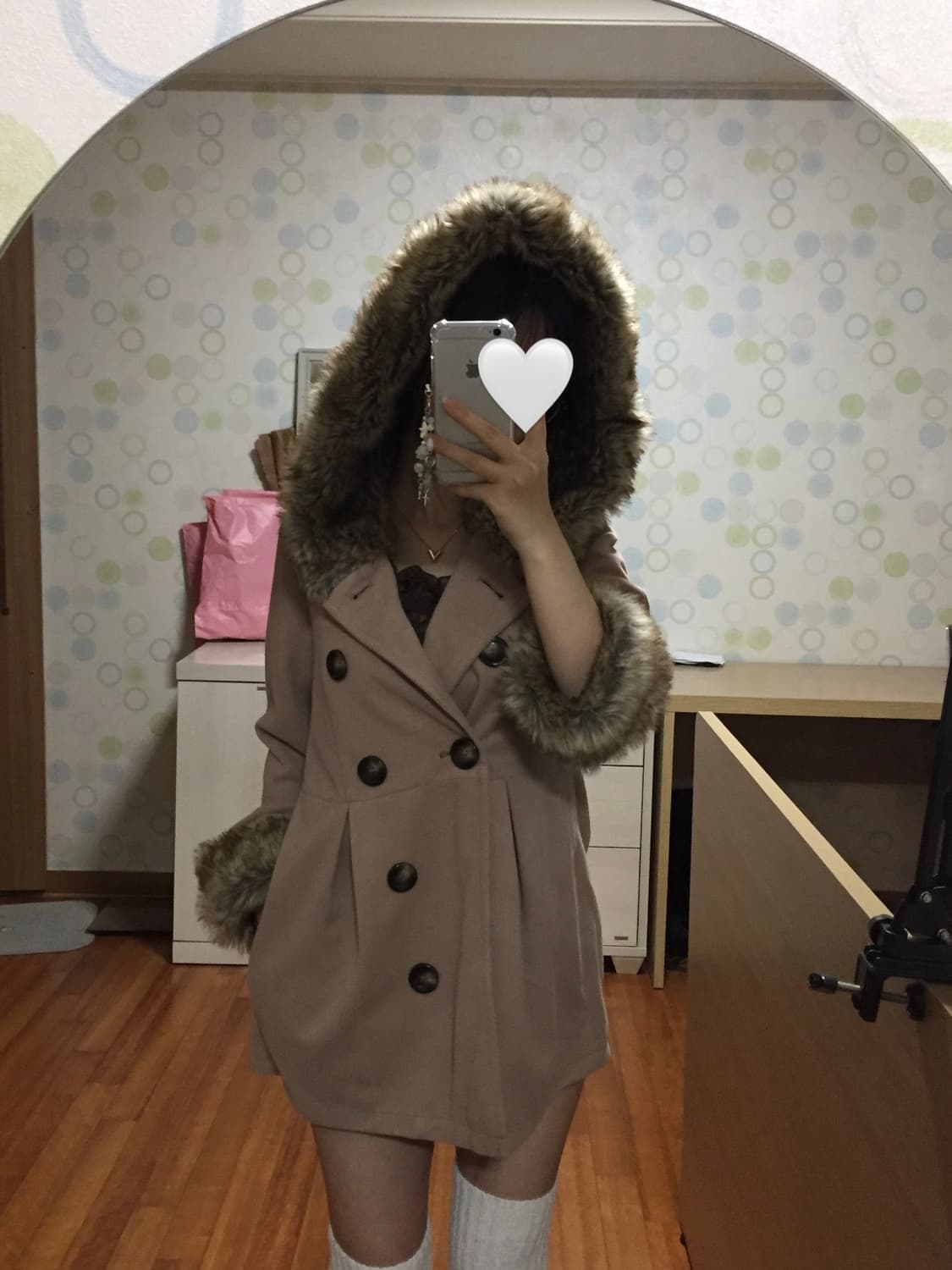 일본 빈티지 울프조 코트 상품이미지1