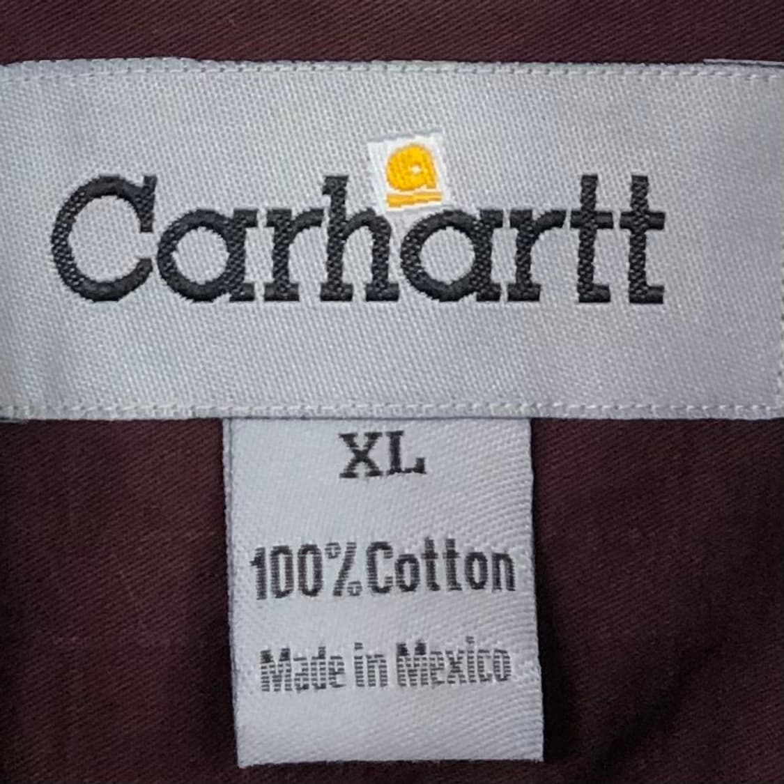 XL 칼하트 버건디 워크 셔츠 상품이미지3