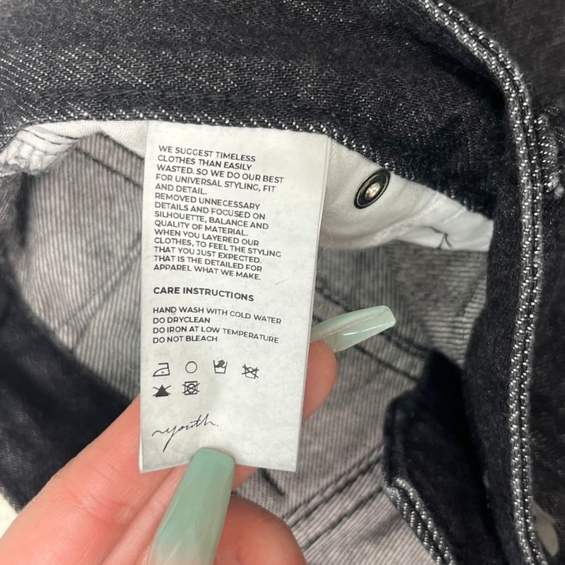 YOUTH 핀턱 흑청바지 상품이미지7