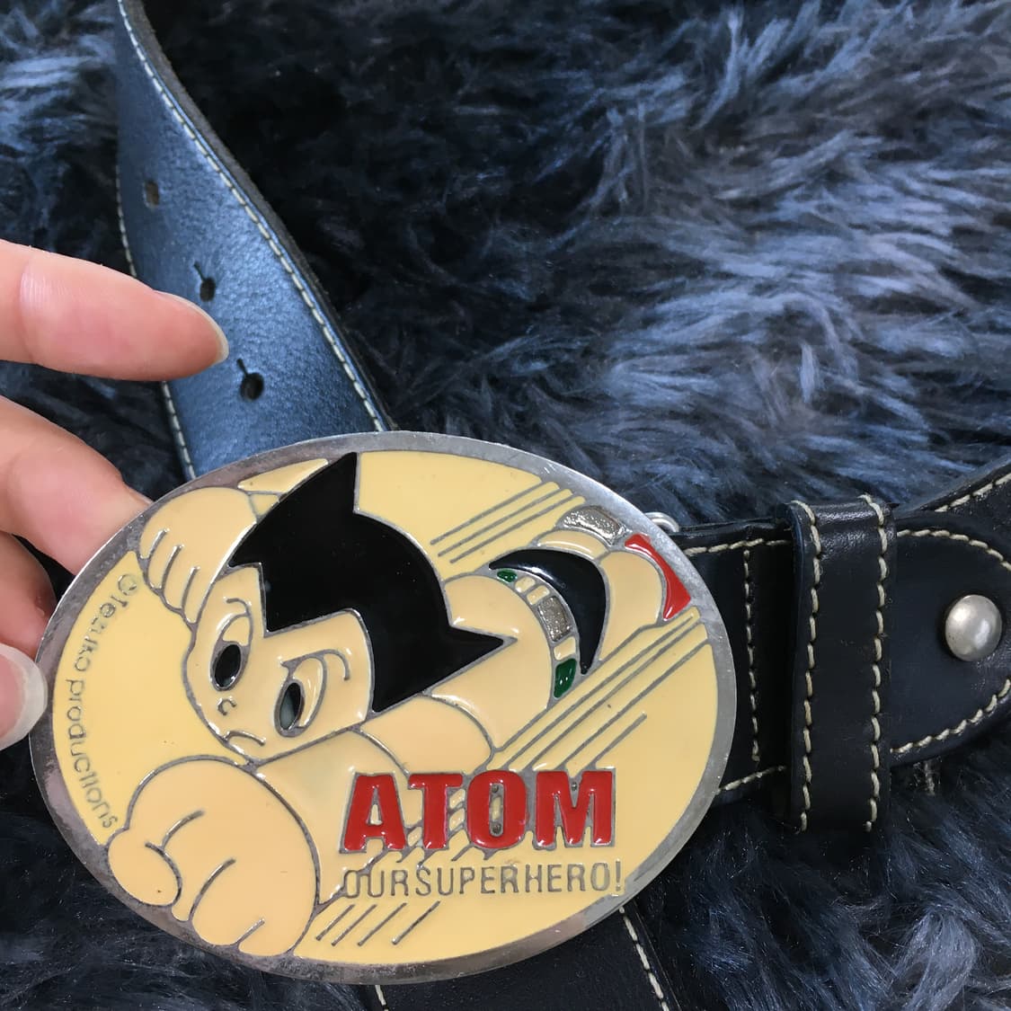 투티/A0 ASTRO BOY 아톰 팬던트 가죽 벨트 상품이미지3