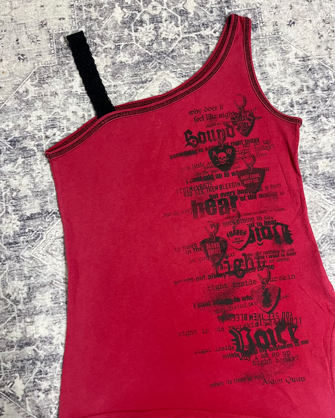 Algon Quins rock punk sleeveless 상품이미지5