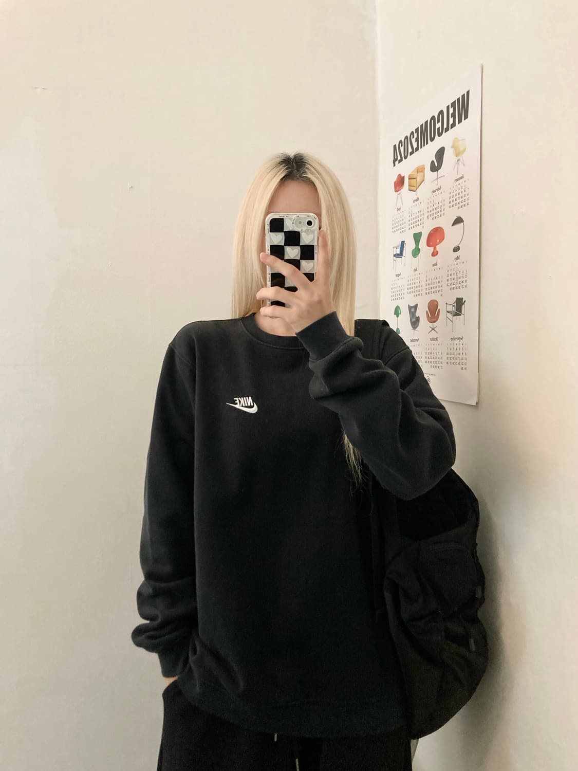 나이키 맨투맨 (검정) 상품이미지2