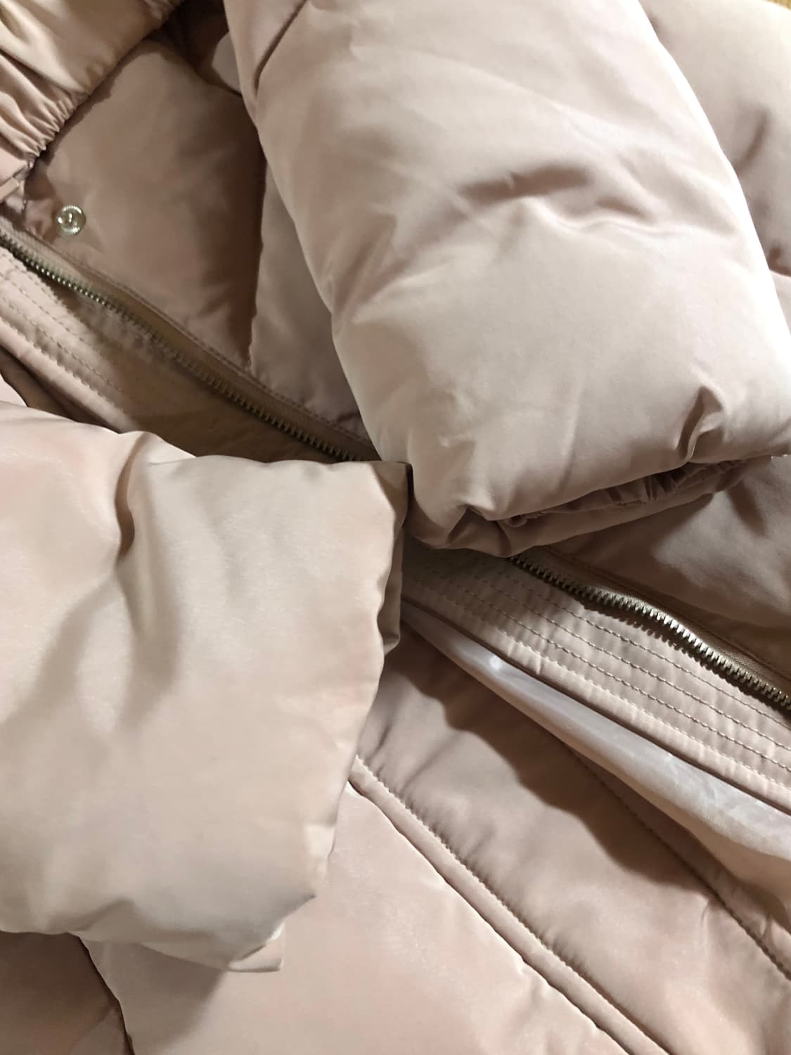 GGPX 벨티드 구스다운 벨트패딩 핑크 상품이미지5