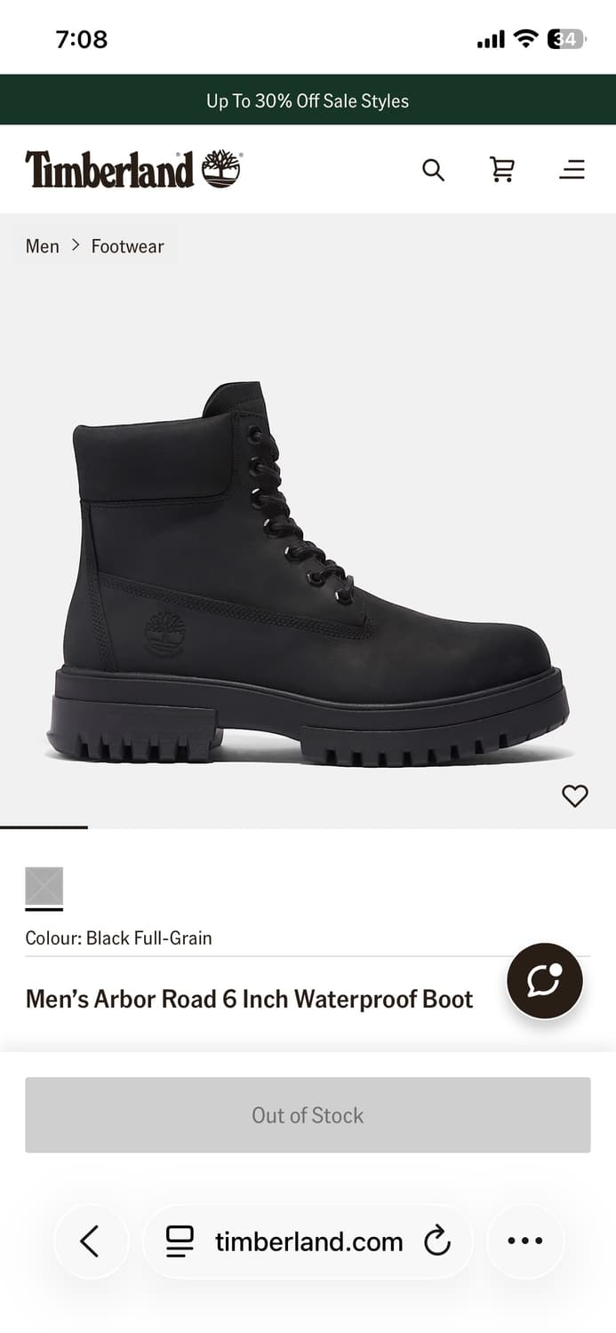 [260] 팀버랜드 Arbor Road 6인치 부츠 블랙 상품이미지6