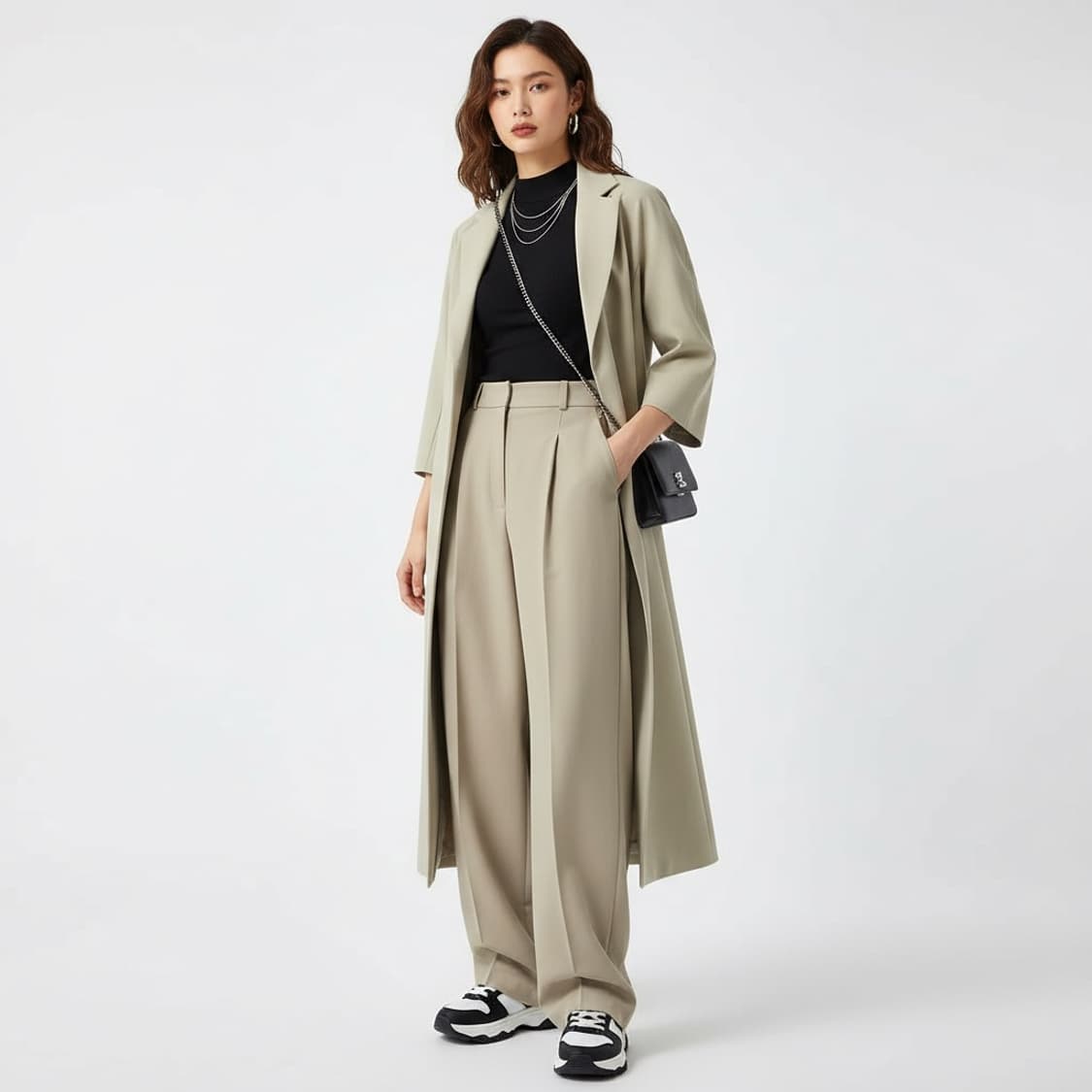 DKNY 디케이엔와이 베이지 미니멀 원피스 4 (클래식) 상품이미지1