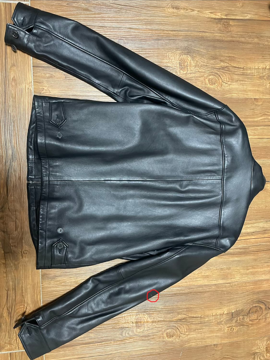 폴로 랄프로렌 양가죽 자켓 싱글 스탠드 카라 s 상품이미지3