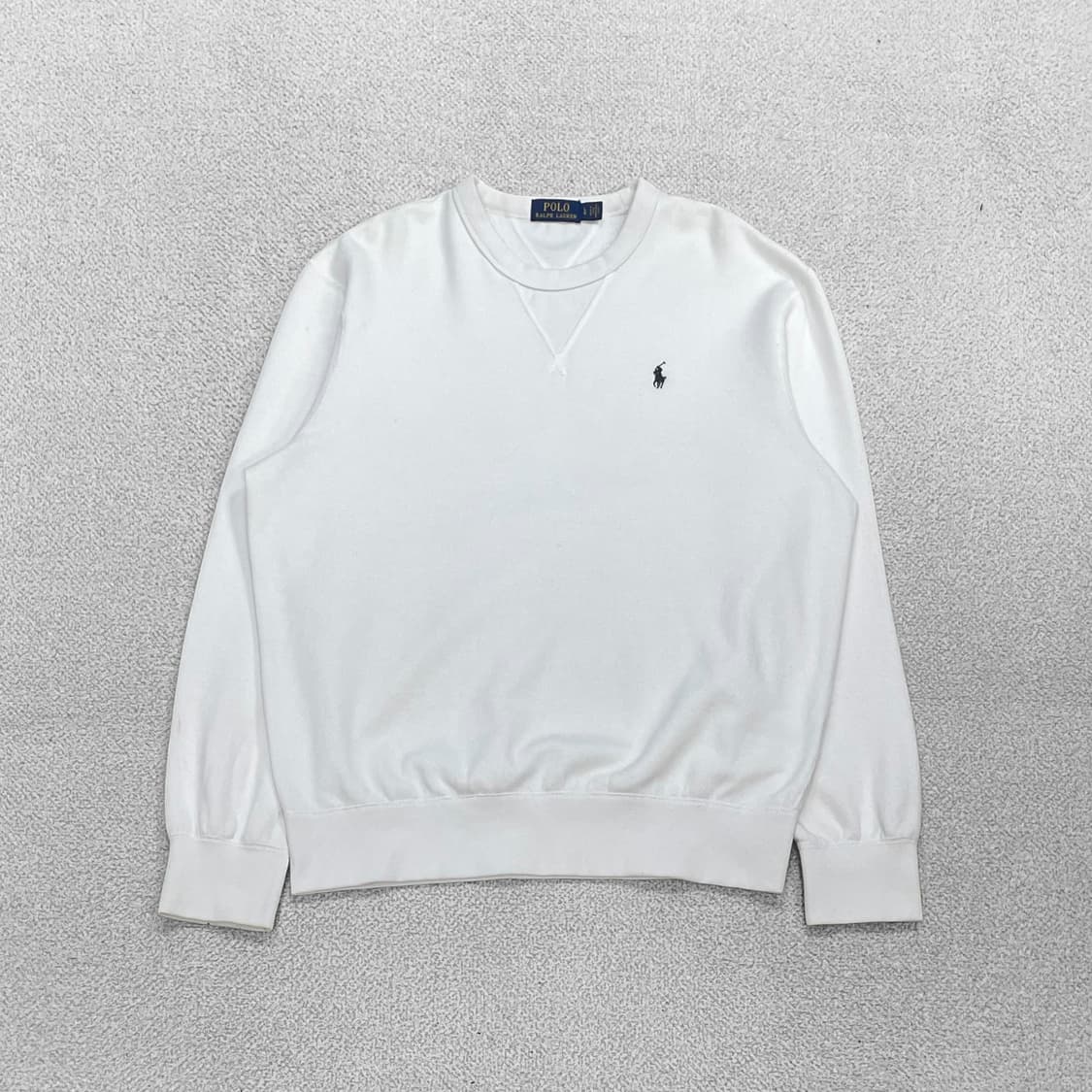 폴로 랄프로렌 포니 로고 맨투맨 화이트 상품이미지1