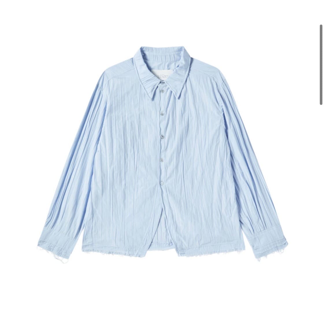 [새상품,L] 26ss yiyae 이예 와이어 셔츠 라이트블루 상품이미지3