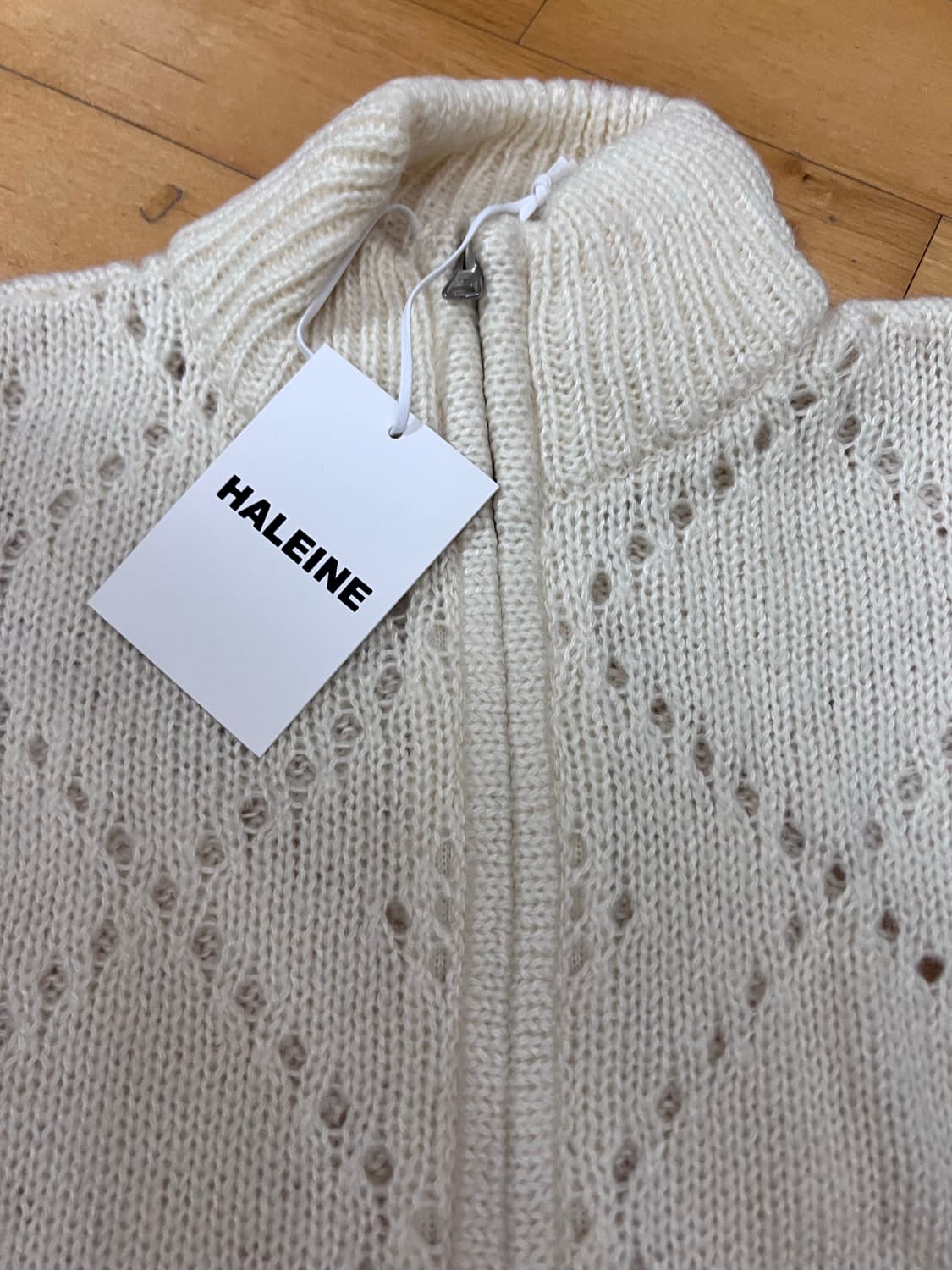 알렌느 니트집업 각각 판매 상품이미지6