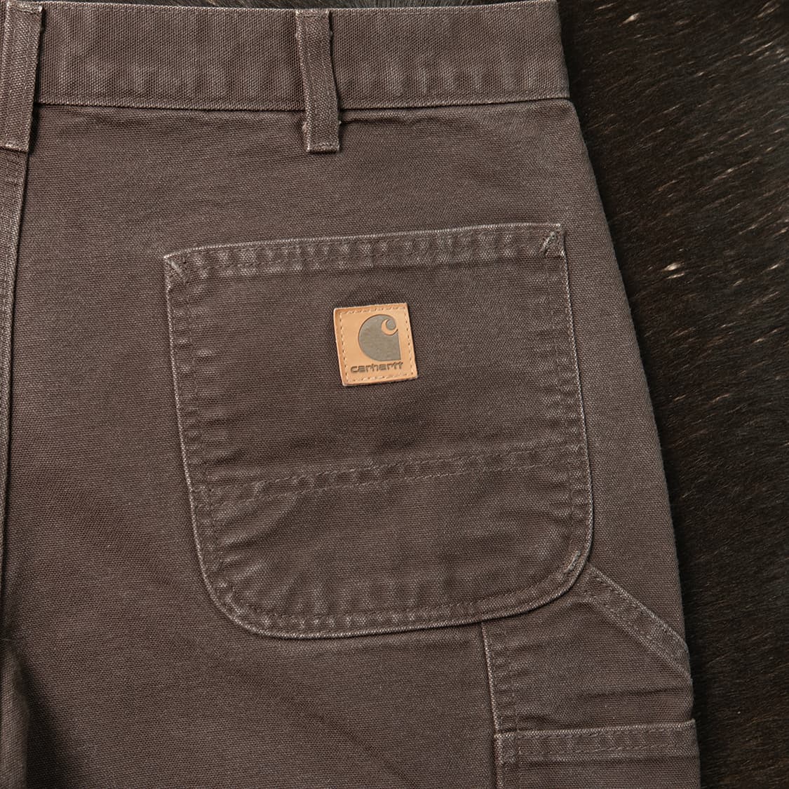 [35] 칼하트 B11 덕캔버스 싱글니 카펜터 워크팬츠 다크 브라운  상품이미지3