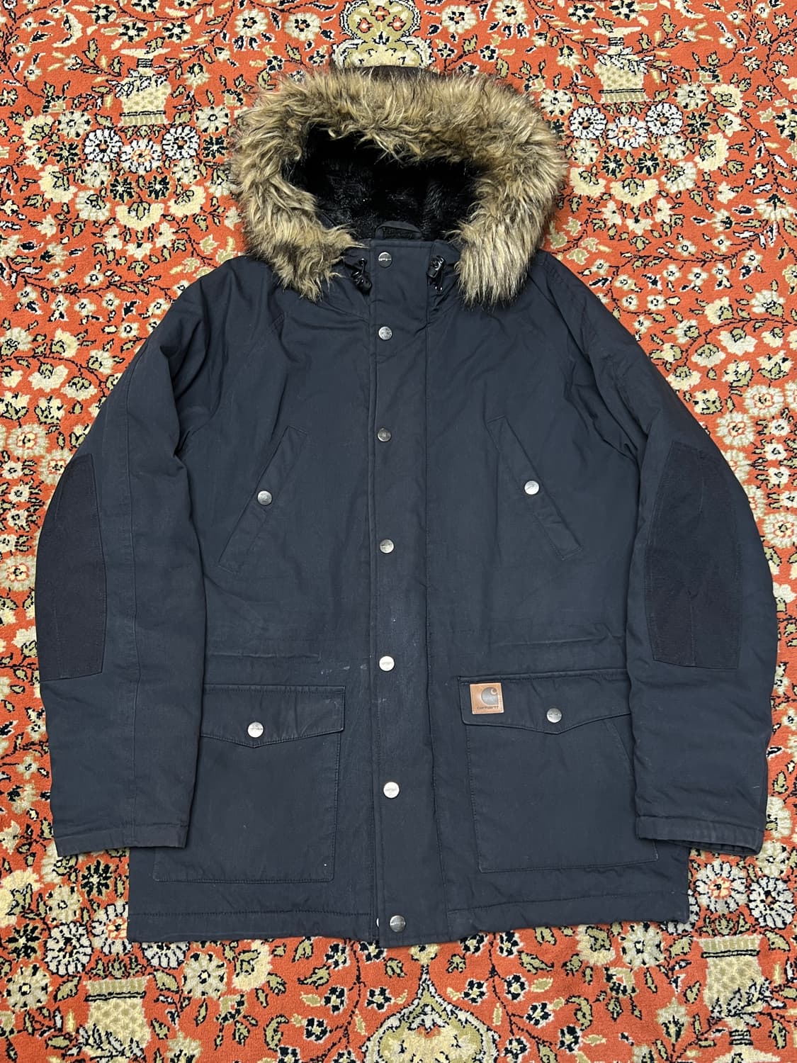 [L] 칼하트 트래퍼 파카 블랙 상품이미지1