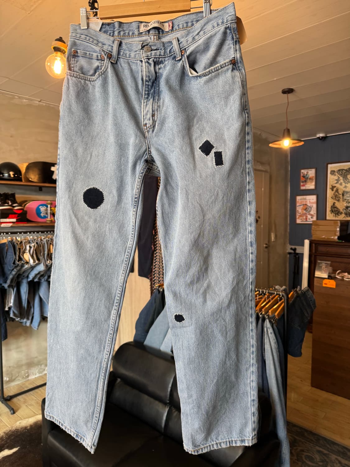  levi.s 550 34x32 핸드메이드 패치워크 상품이미지1