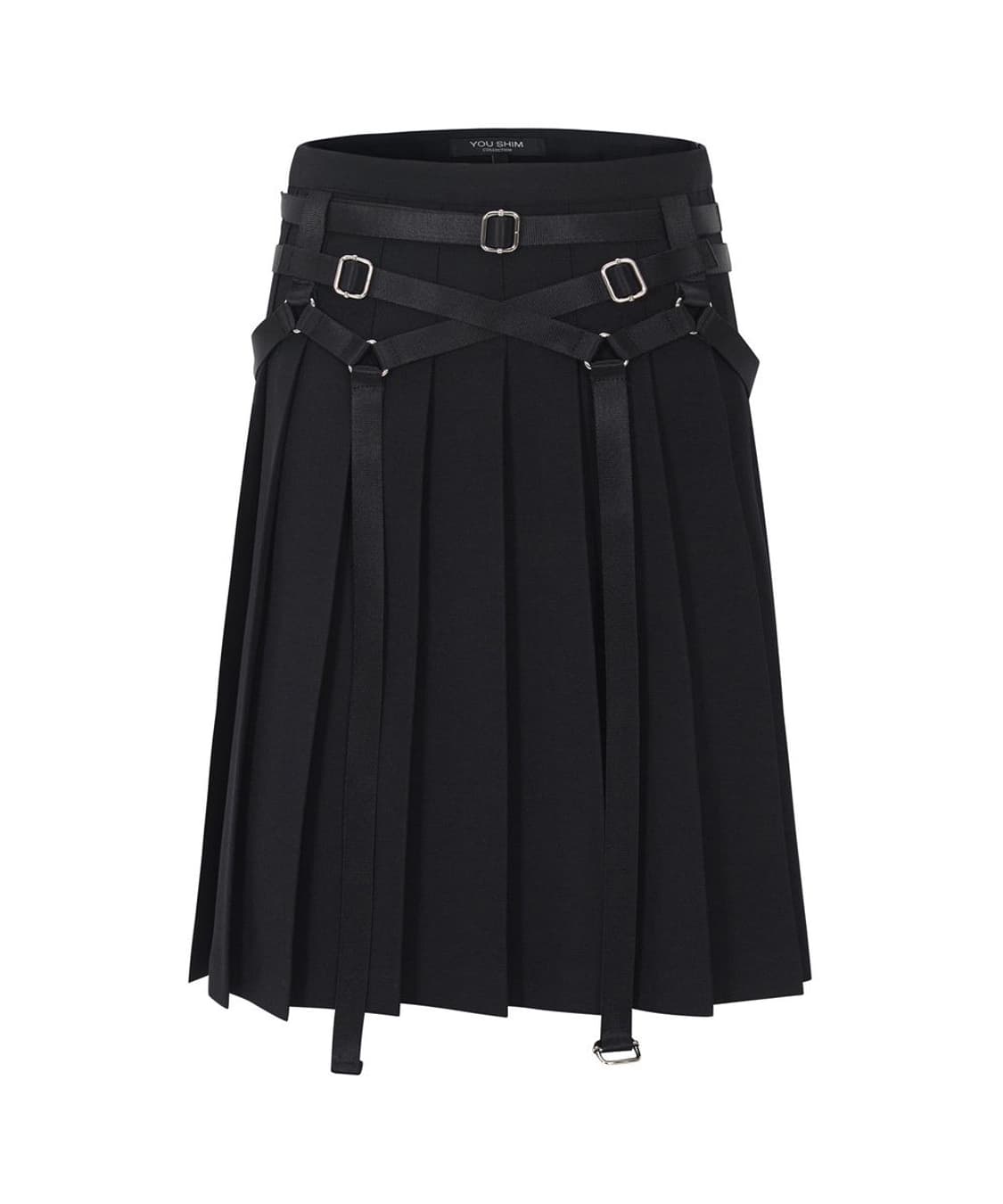 유심 youshim 본디지 플리츠 츠커트 스커트 상품이미지2