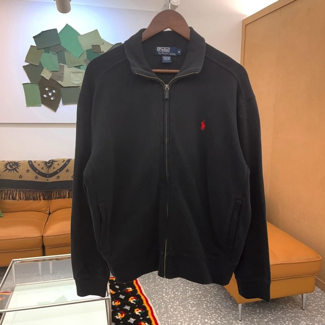 폴로 랄프로렌 자수로고 오버핏 코튼 니트 집업 가디건 105 C06384 상품이미지3