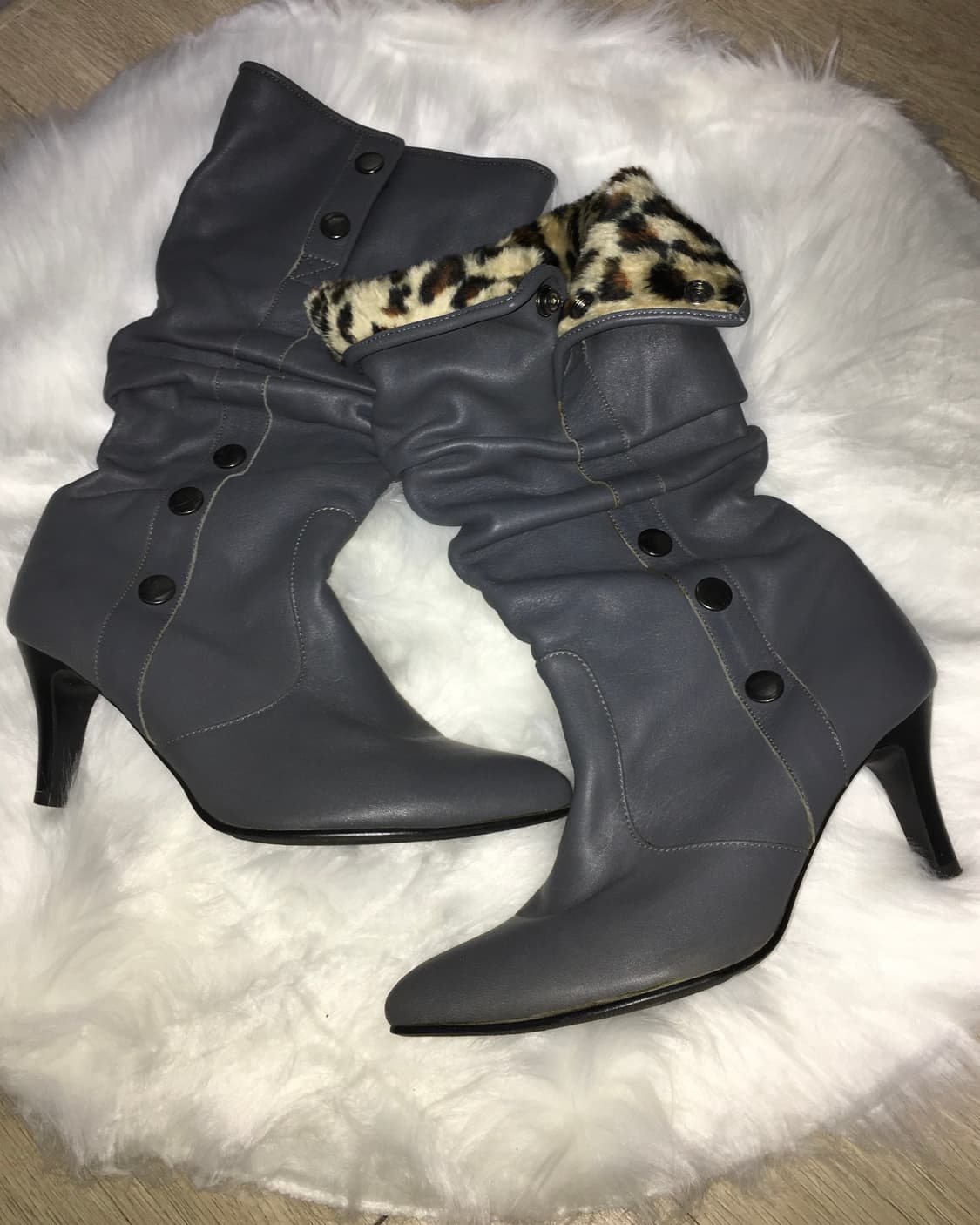 leopard fur boots 240-245 상품이미지2