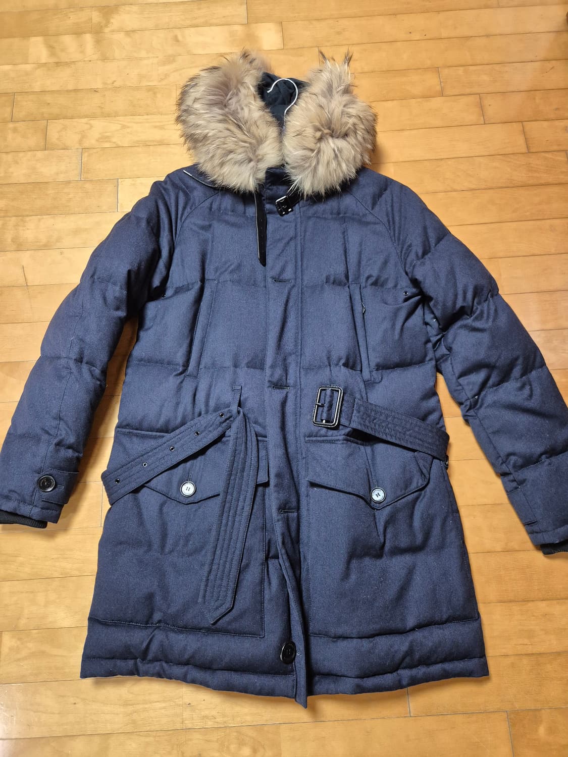 버버리 런던/ 라쿤 울패딩 /m 상품이미지1