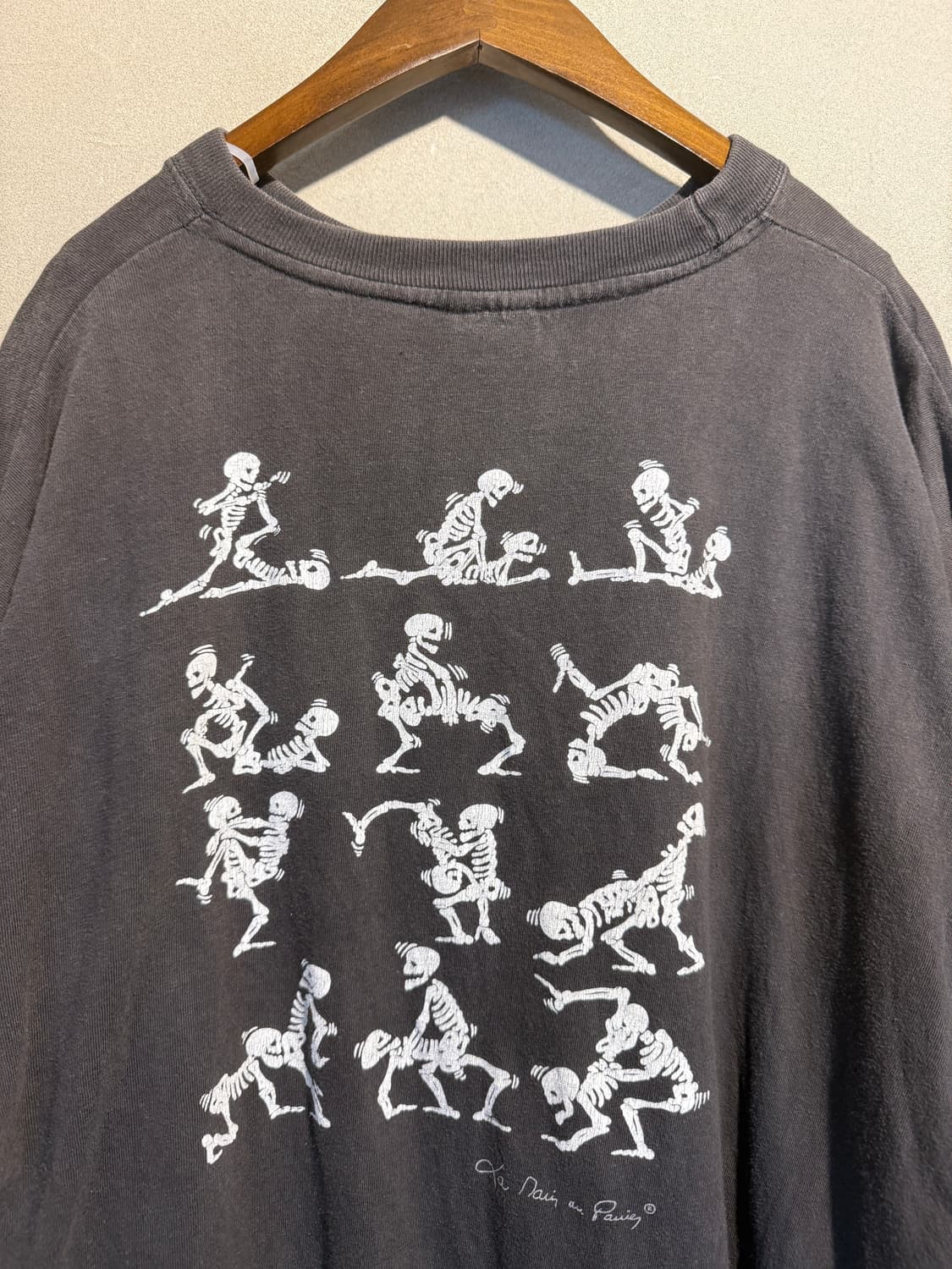 90s 스켈레톤 카마수트라 티셔츠 2XL 상품이미지4