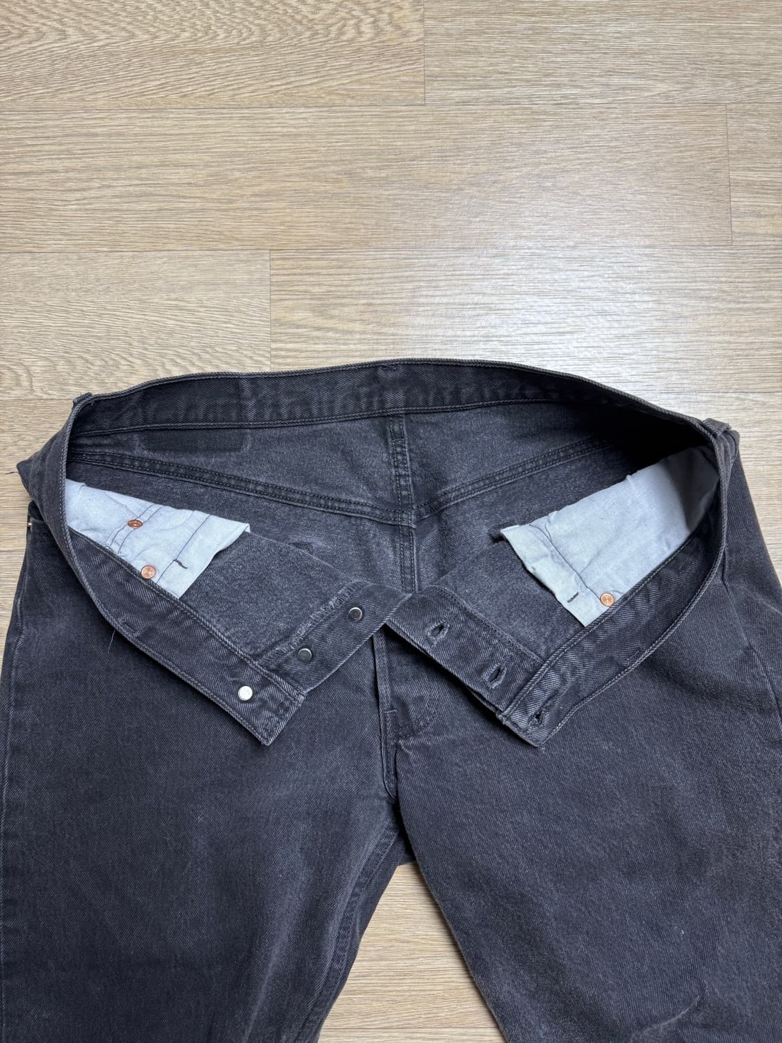 90s 리바이스 501 흑청 36x30 상품이미지2