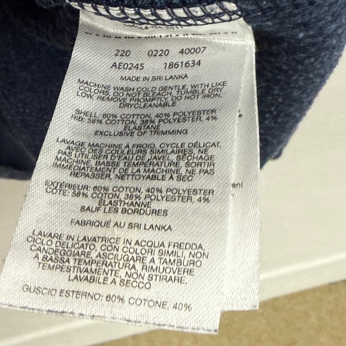 컬럼비아 아웃도어 폰트 네이비 맨투맨 XL 상품이미지3