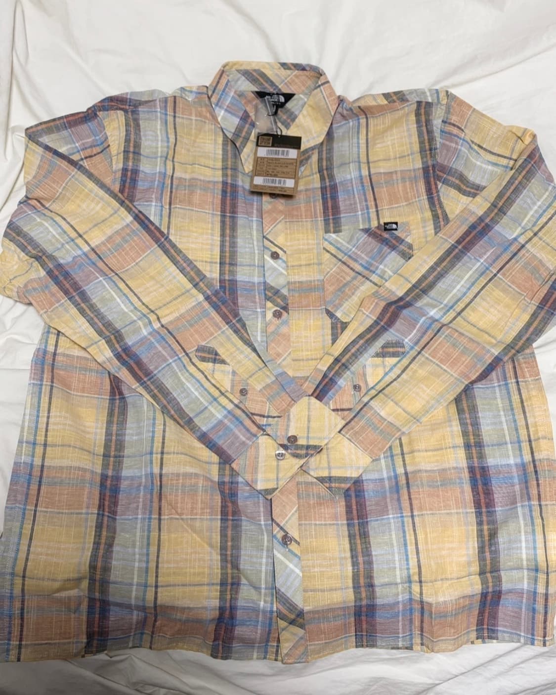 노스페이스 남성 루즈핏 린넨 체크 셔츠 110(2XL) 상품이미지2