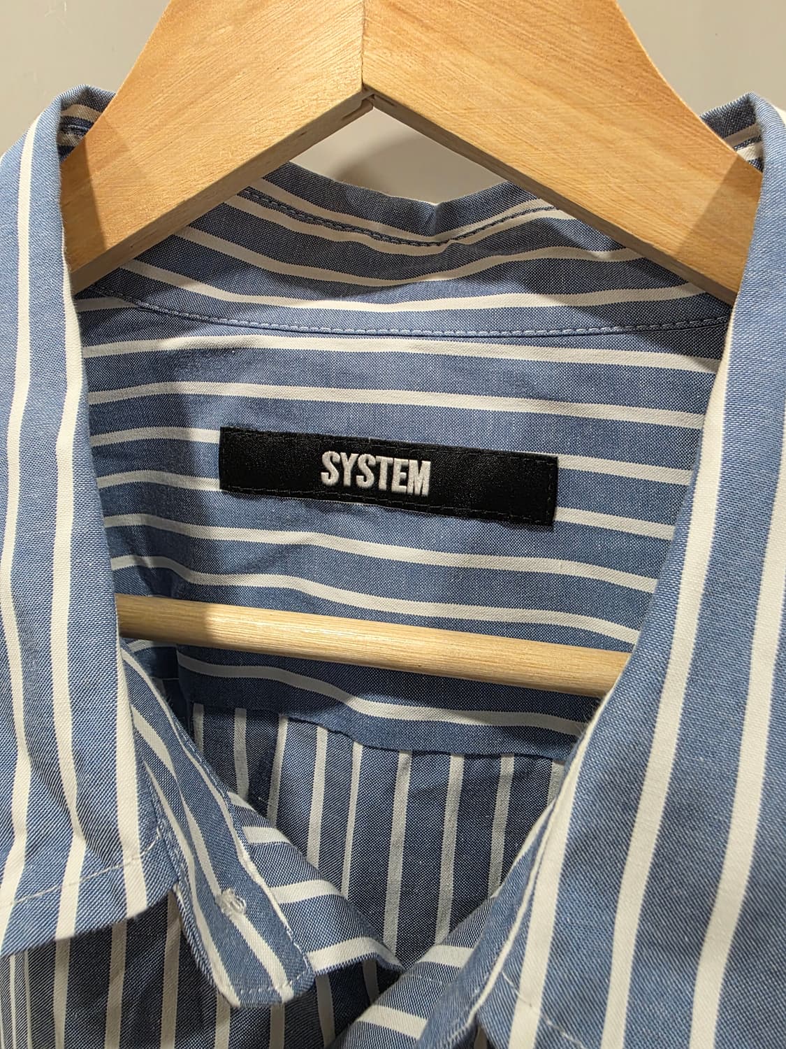 시스템(SYSTEM) 스트라이프 그래픽 셔츠 상품이미지2