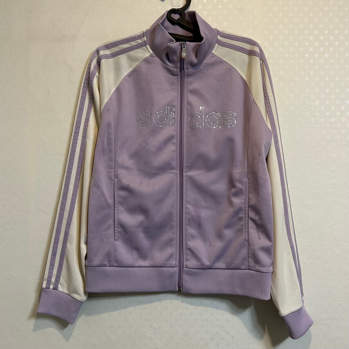 아디다스 큐빅 져지 화이트 퍼플 연보라 대장 y2k 상품이미지5