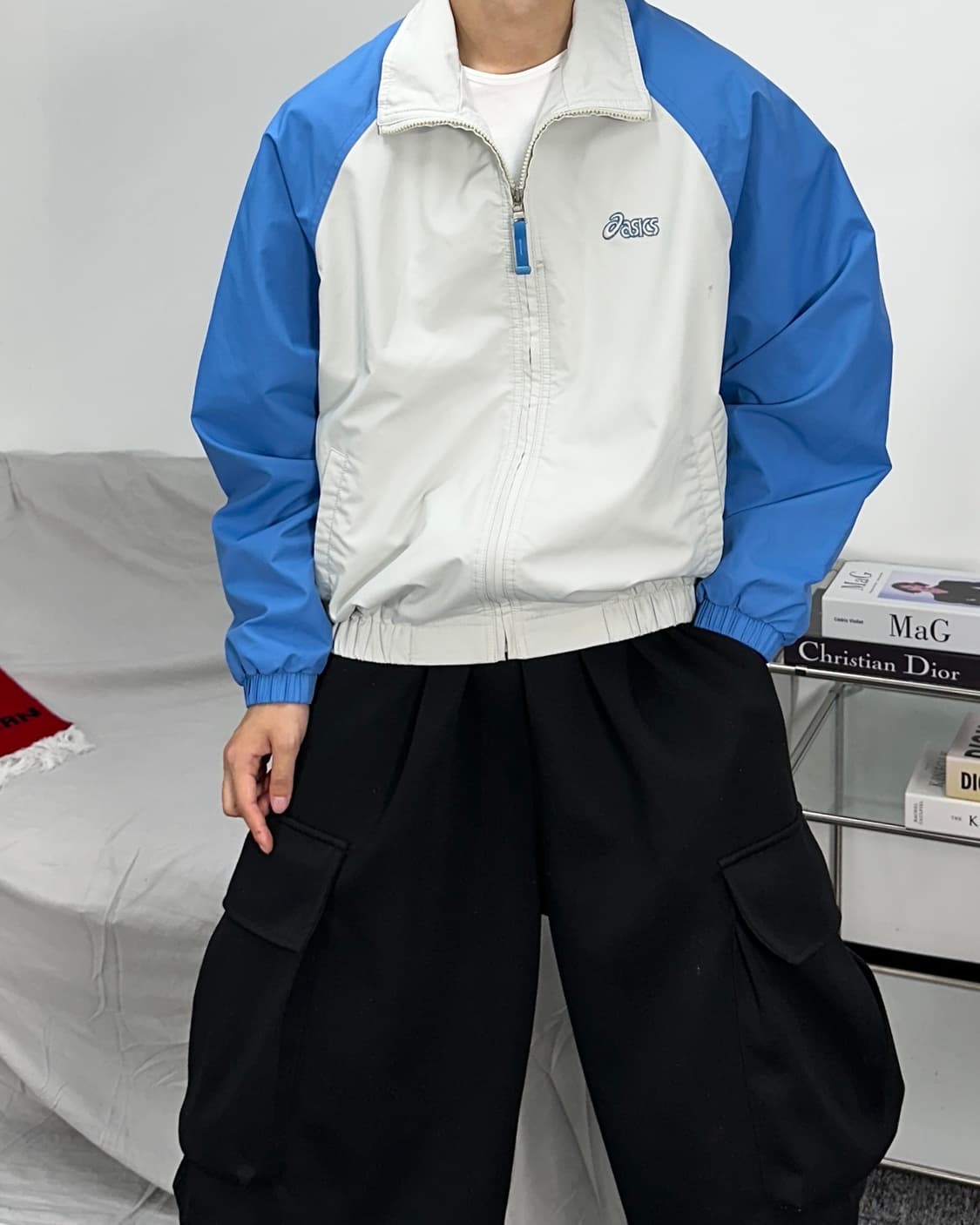 아식스 00s 스카이블루 바람막이 95 상품이미지2