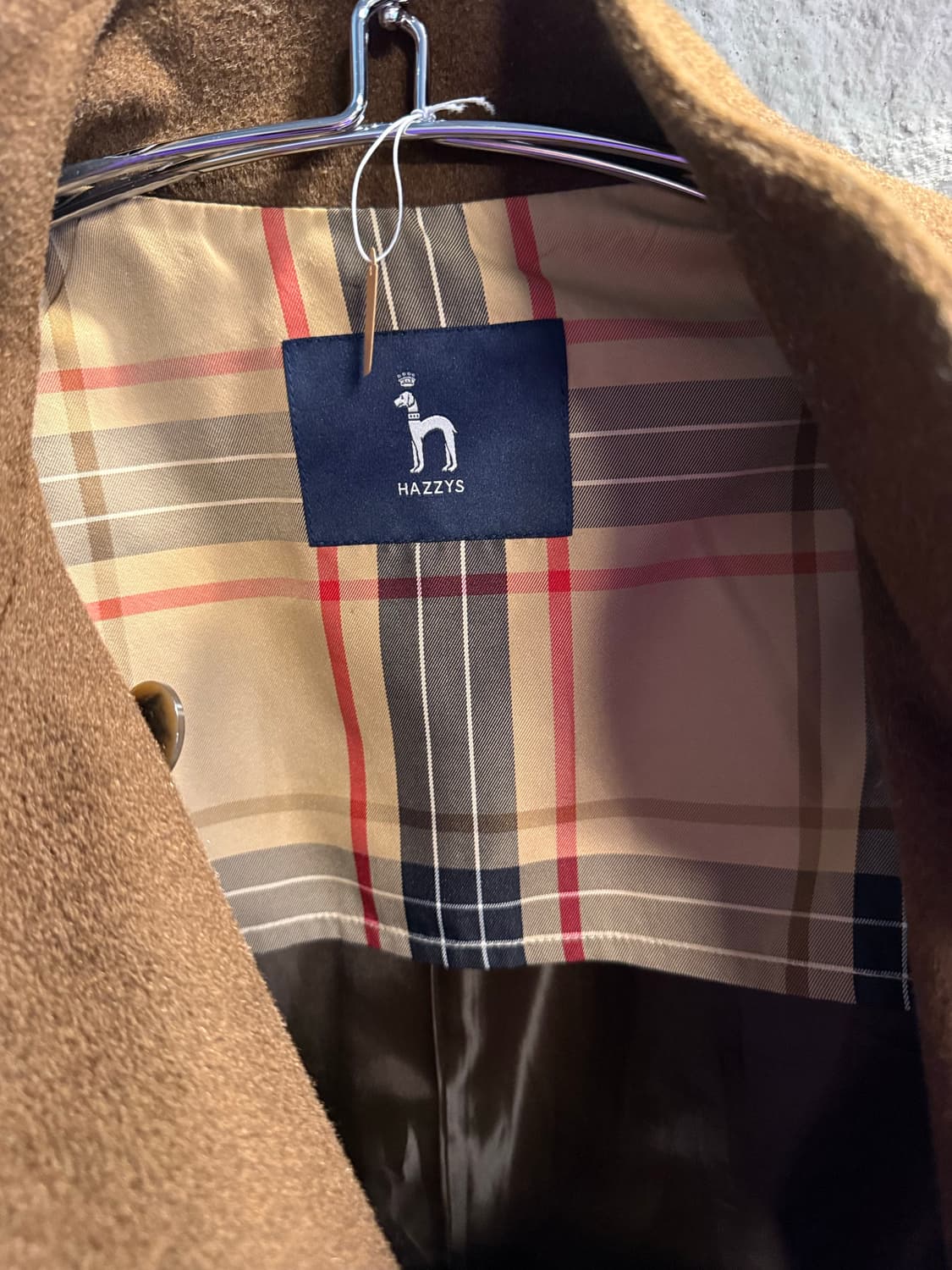 헤지스 HAZZYS 울 캐시미어 하이넥 코트 브라운 85 상품이미지6