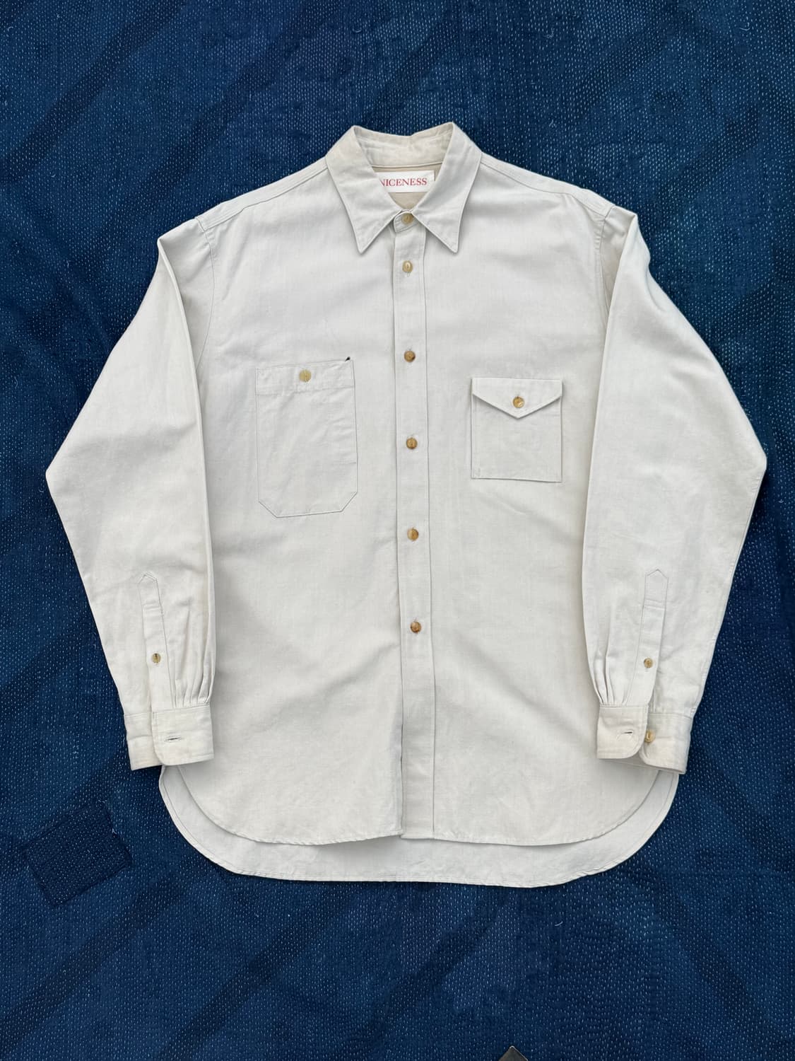 Niceness Ron Cotton Poplin Work Shirt 상품이미지1