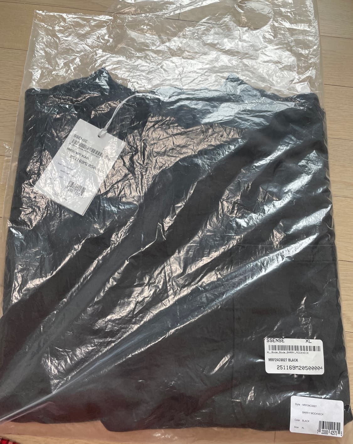 보디 BODE Barry MOCKNECK 모크넥 티셔츠 블랙 새상품 판매 상품이미지2