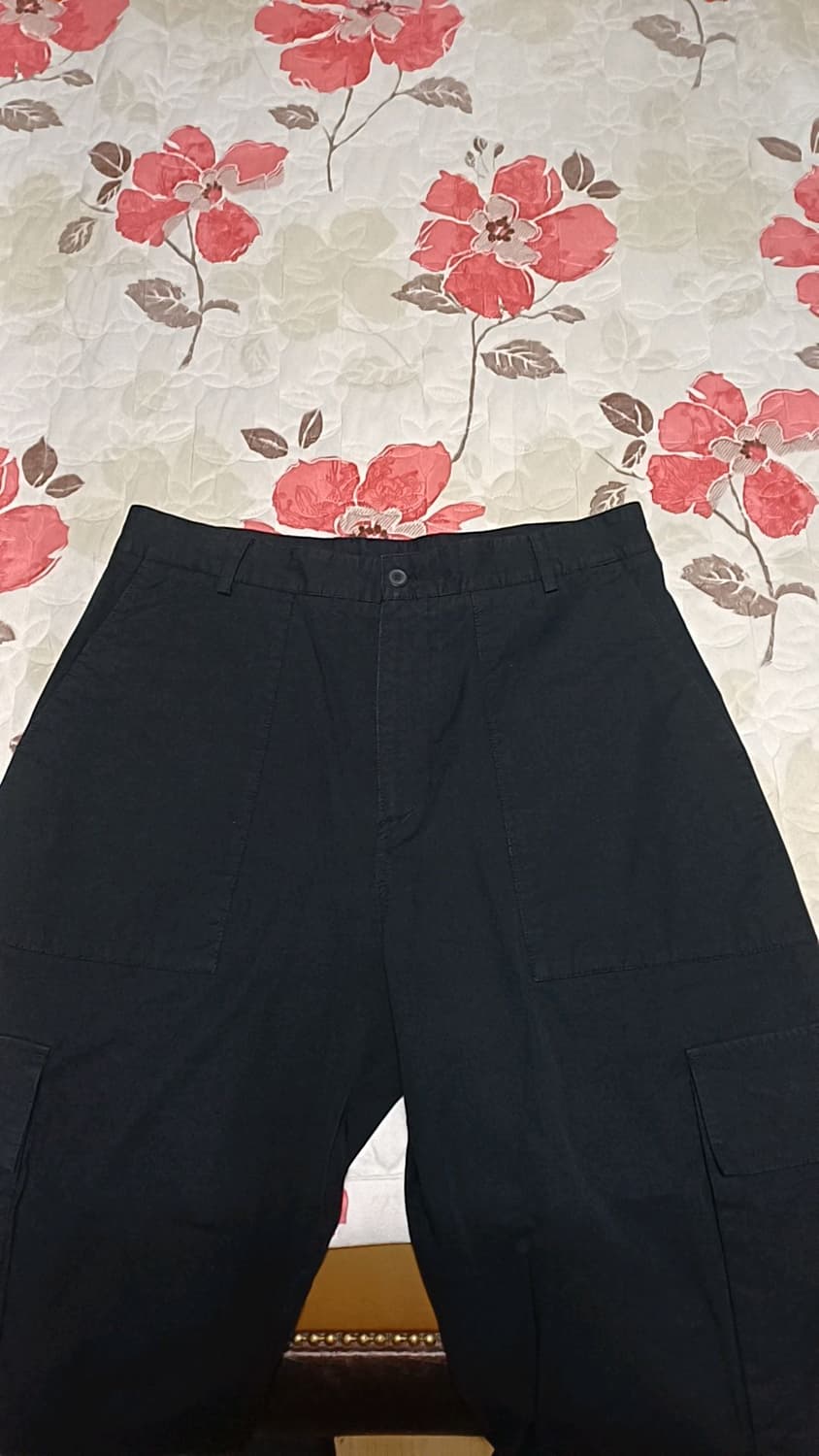 자라 와이드 카고팬츠 실측35인치 기장104 상품이미지2