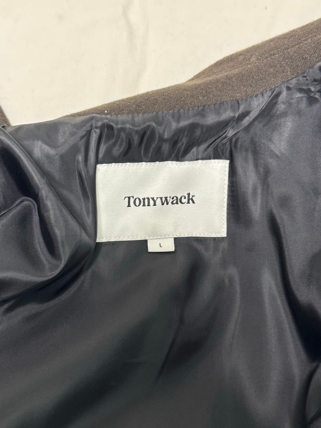 토니웩 / 버진울 크롭 블루종 (다크브라운) / L 상품이미지5