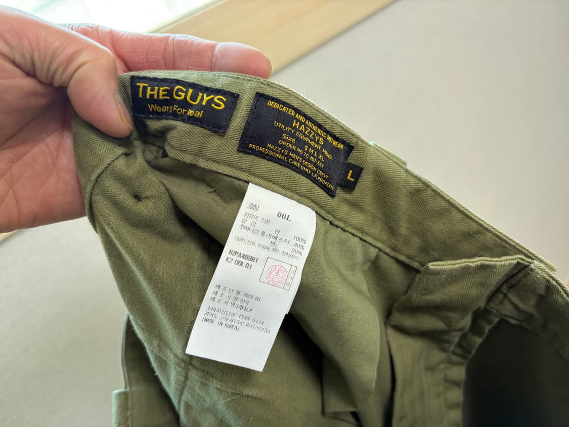 헤지스 남성 카고바지 32-33 상품이미지5