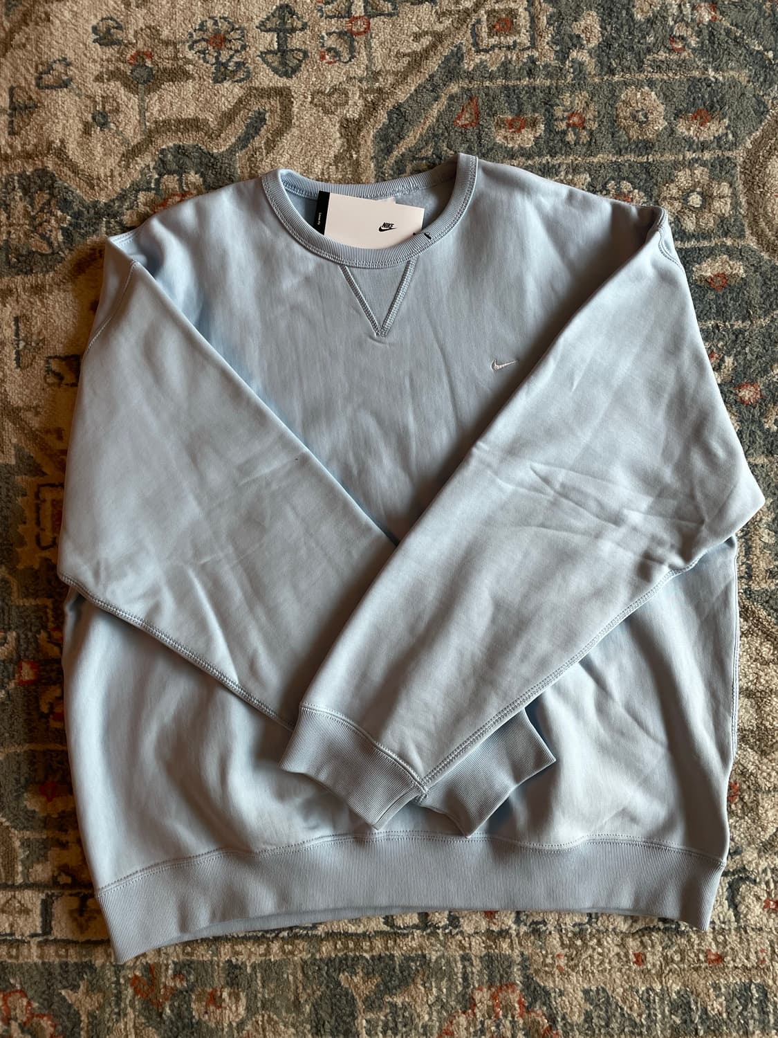 나이키 솔로 스우시 맨투맨 셀레스틴 블루 (새제품. XL) 상품이미지1