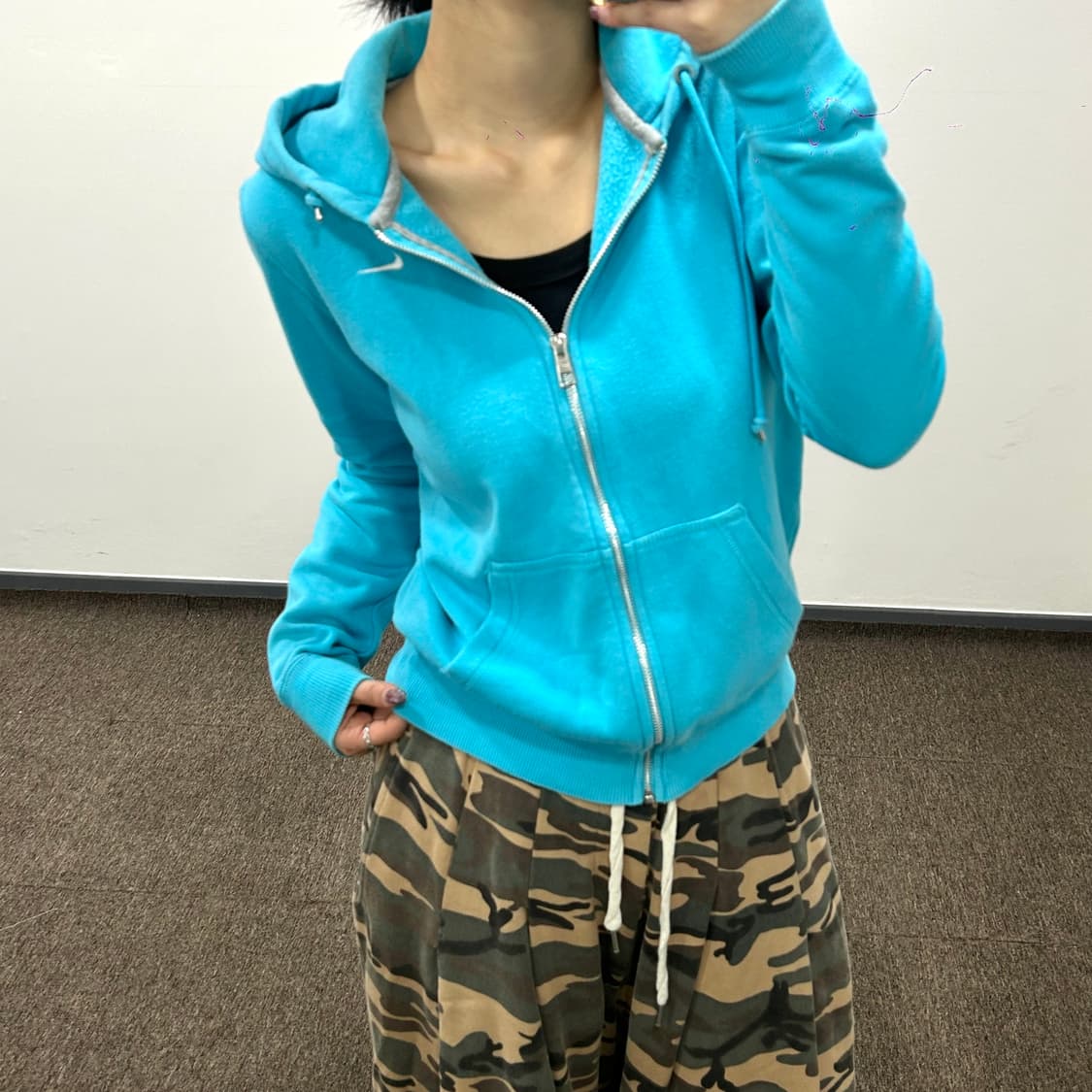 Nike 나이키 라이트 블루 후드집업 상품이미지1