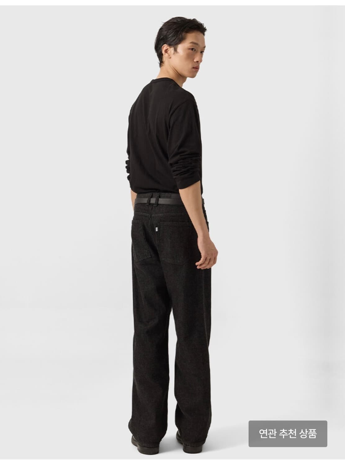 Youth straight denim black 상품이미지3