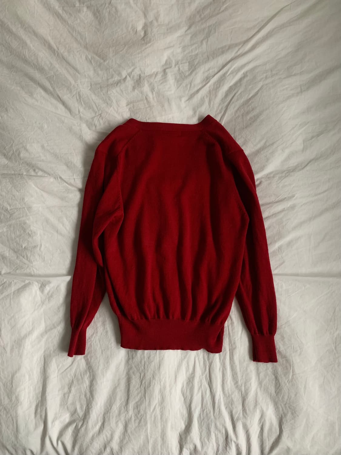 딥레드 버튼 가디건 상품이미지6