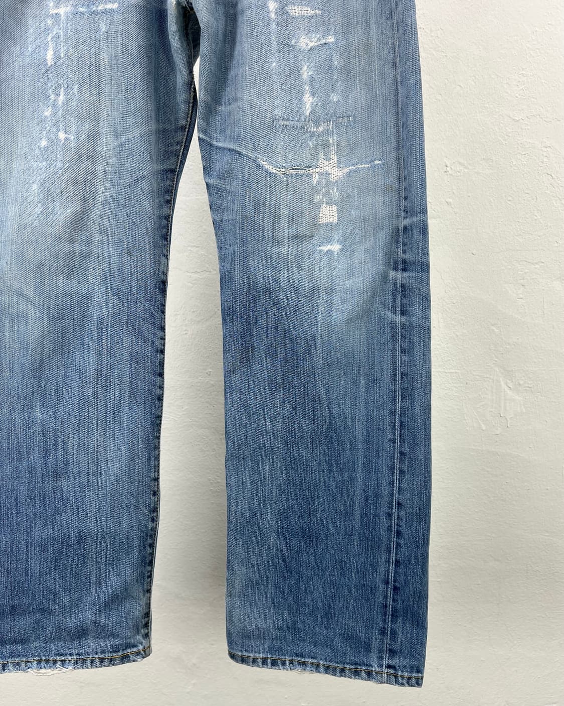 리바이스 501 빅 E 하드 페이 디드 버튼 플라이 데님 팬츠 상품이미지5