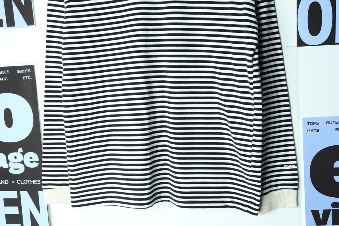 (M-XL) 로드 긴팔티셔츠 스트라이프 아메카지-H30015 상품이미지4