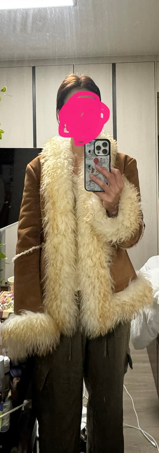 [착샷] 인스턴트펑크 에코퍼 무스탕 새상품 상품이미지9