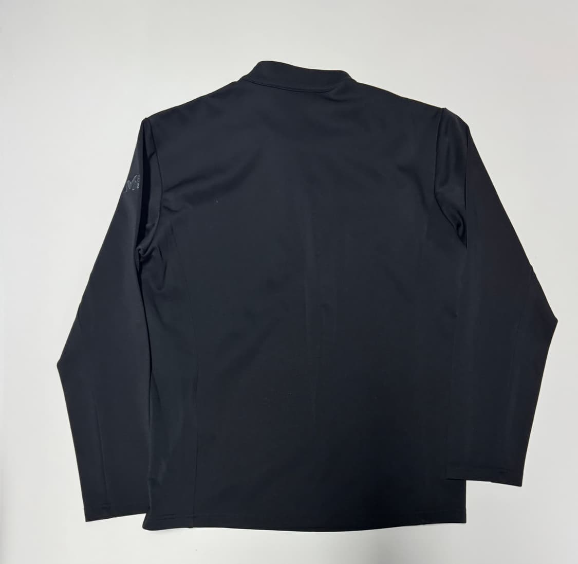 밀레 등산 기능성 반집업 긴팔 티셔츠 L 블랙 상품이미지2