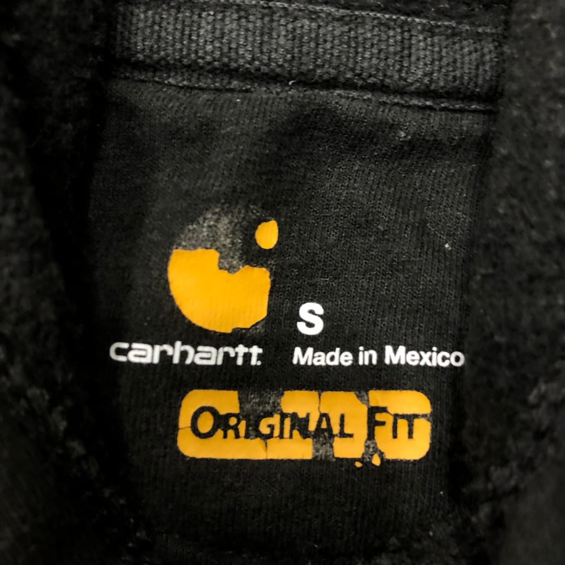 S 칼하트 레터링 로고 후드티 상품이미지4